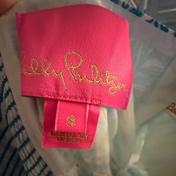 Lilly Pulitzer Vibrant Blue and Green Maxi Dress - Picture 4 of 11